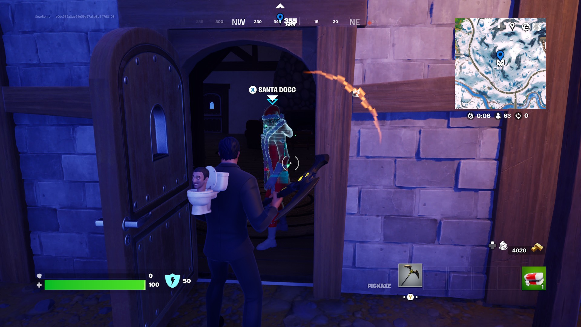 كيف تتبع المسار والسؤال المسافر غير المعروف في Fortnite Winterfest 2024
