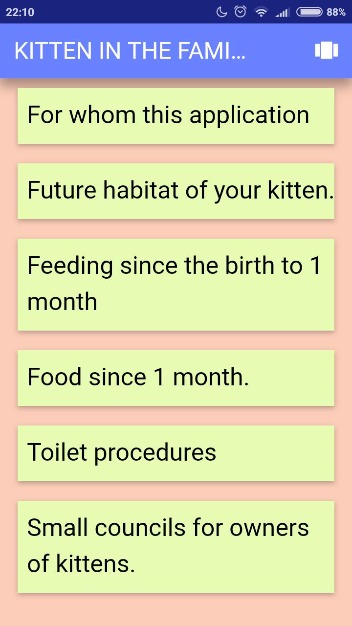 Kitten in family