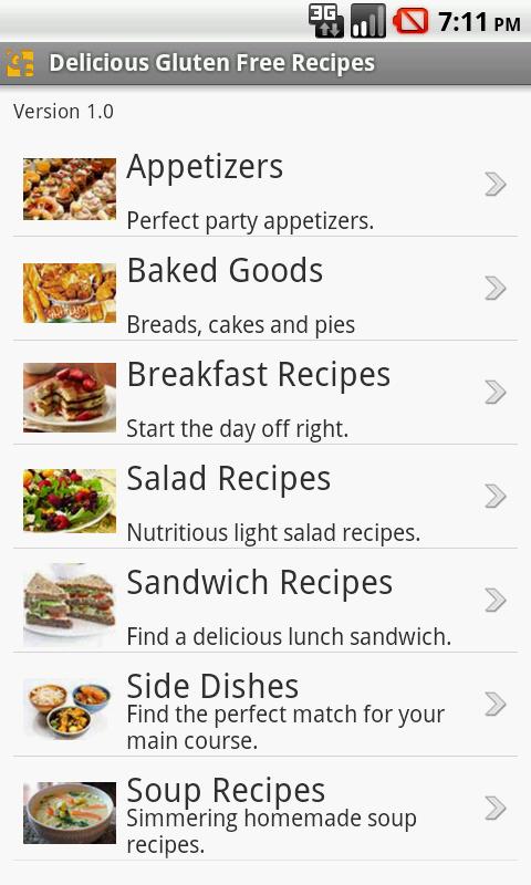 Delicious Gluten Free Recipes