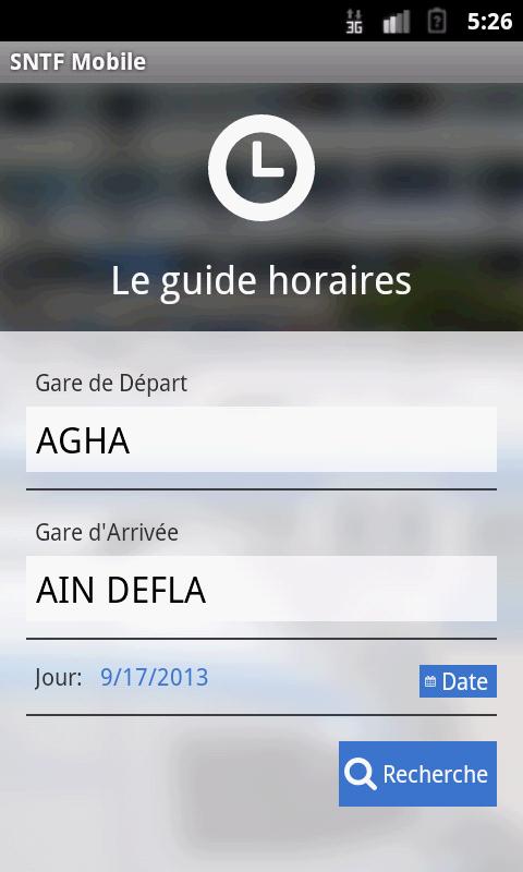 gTrains (Horaires SNTF)