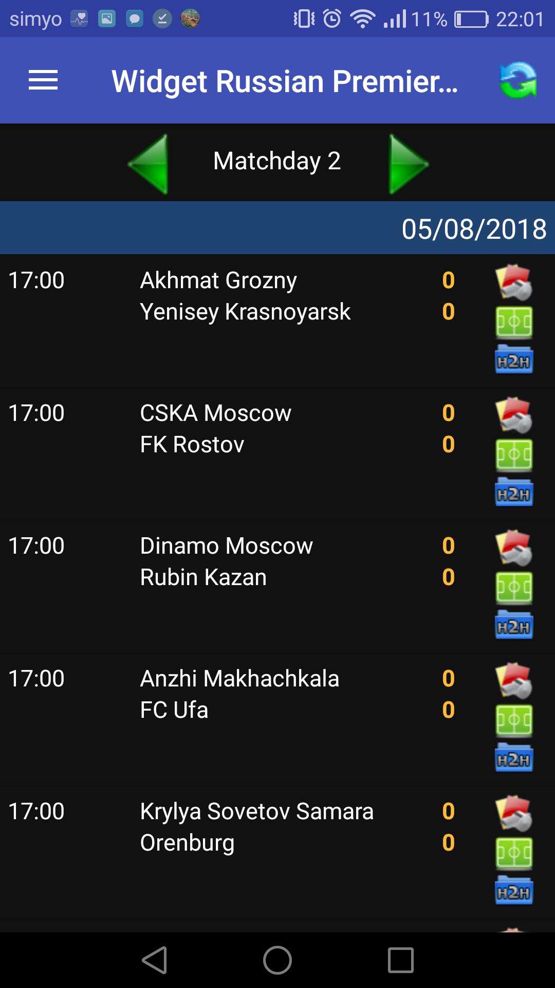Widget Russian League