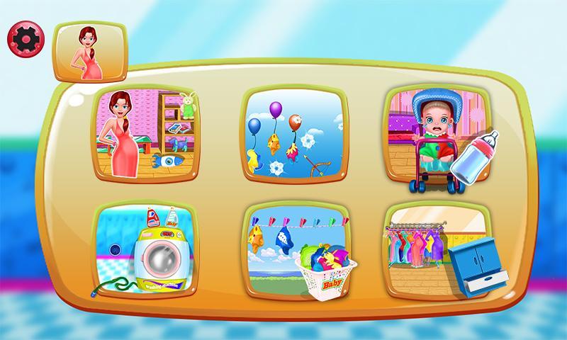 Newborn Laundry Baby Games