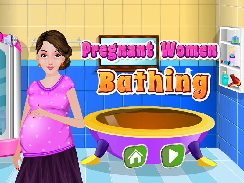 Pregnant Bathing - Girls Games