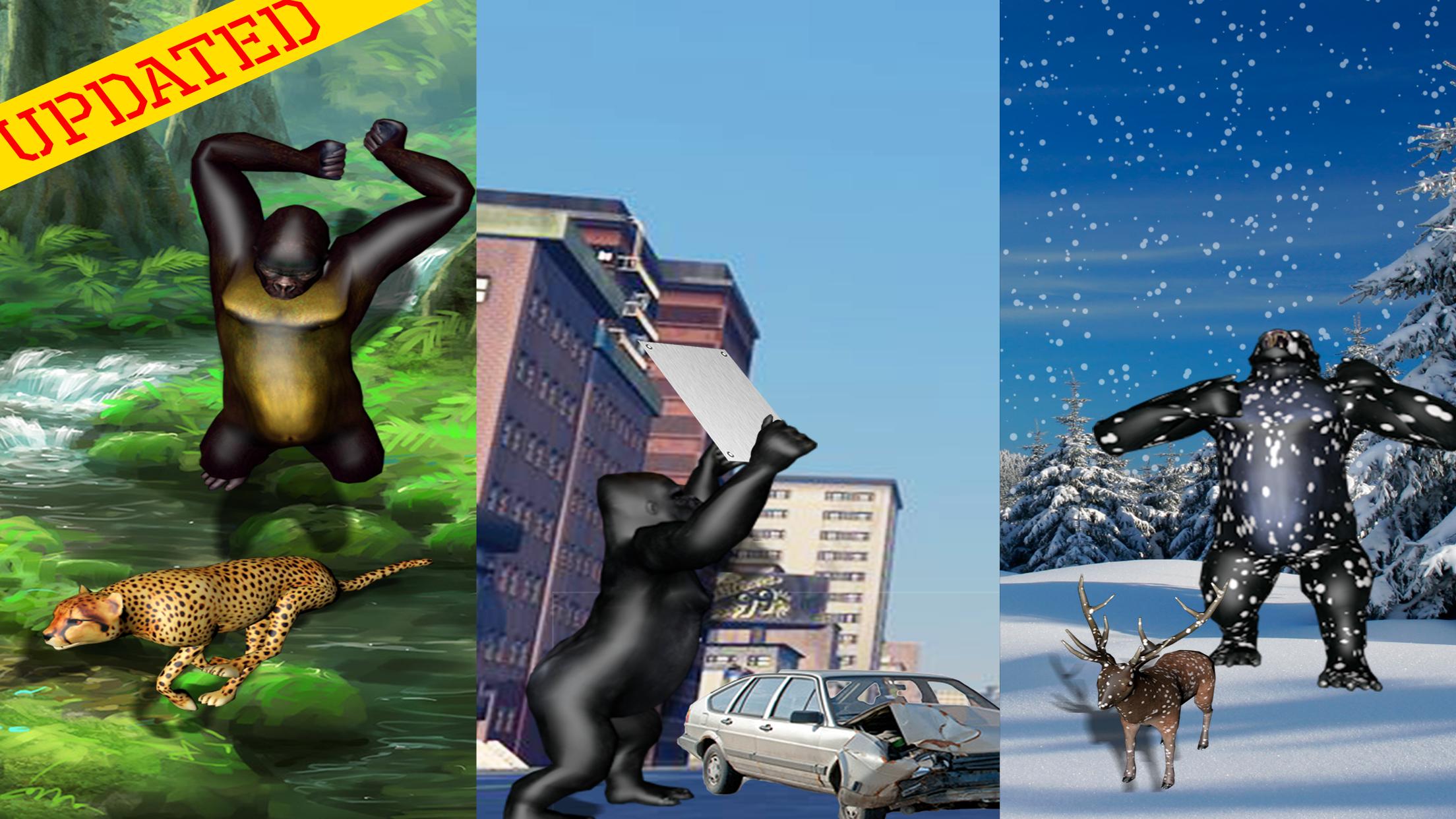 Wild Jungle Gorilla Simulator