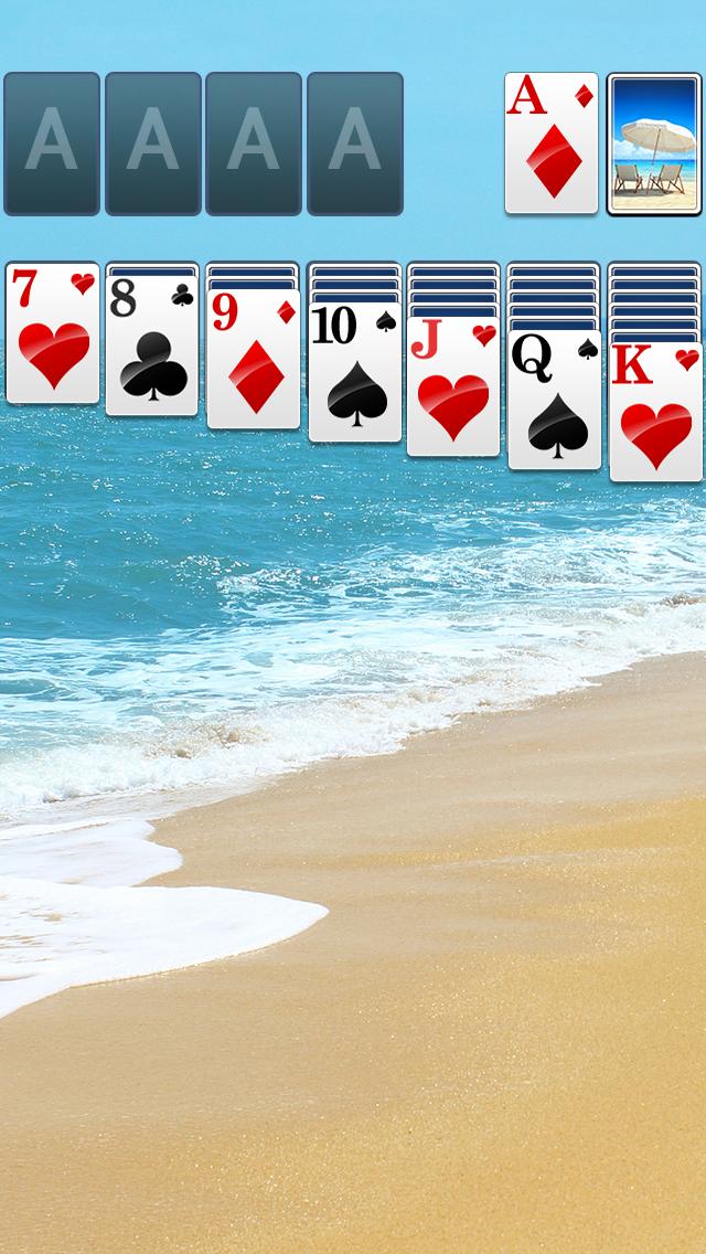Solitaire Sunny Beach Theme