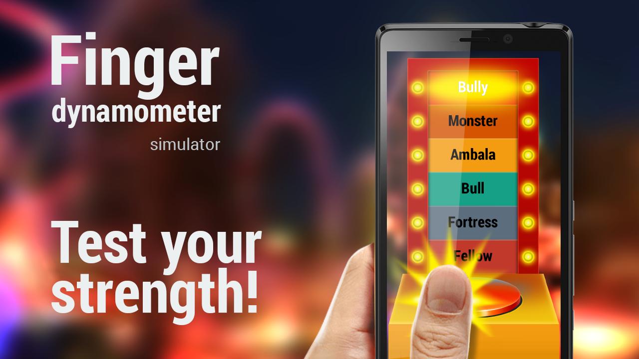 Finger dynamometer simulator