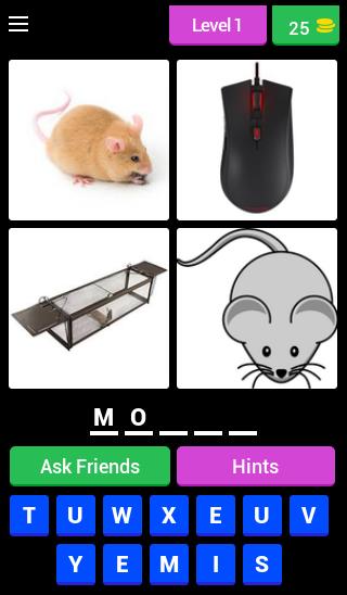 4 Piks 1 Words advanced